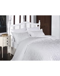 Комплект постельного белья SWETA WHITE хлопковый сатин евро First choice