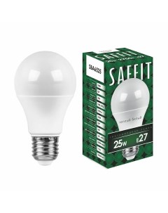 Лампа светодиодная SBA6525 Шар E27 25W 2700K 55087 Saffit