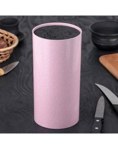 Подставка для ножей с наполнителем Нежность 22 11 см цвет розовый Nobrand