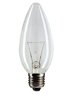 Лампа свеча 60Вт Е27 прозрачная Космос