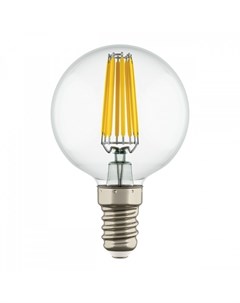 Филаментная светодиодная лампа E14 6W 2800K теплый G50 Led 933802 Lightstar