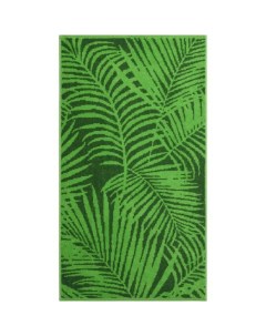 Полотенце махровое Tropical color 100х150 см цвет зелёный Cleanelly