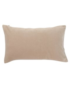 Чехол на подушку из хлопкового бархата бежевого цвета из коллекции essential 30х50 см Tkano