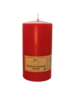 Свеча декоративная Классическая 7x15 см красная Рсм
