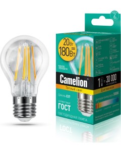 Лампа LED20 A60 FL 830 E27 Camelion