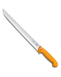 Нож для отбивной и стейка лезвие 31 см прямое жёлтый Victorinox
