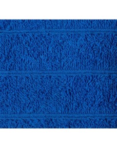 Полотенце махровое перманент 70х140 см хлопок 100 400г м2 синий Текстиль центр
