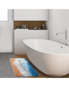 Коврик для ванной Этель Waves 80х50 см велюр Nobrand