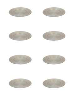 Тарелка сервировочная набор 8 шт стекло Аксам золотая россыпь 33см 19131 2 Akcam