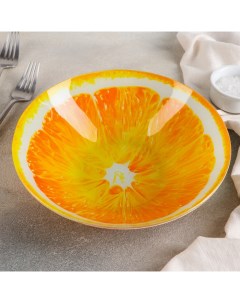 Салатник Сочный апельсин d 22 см цвет оранжевый Доляна