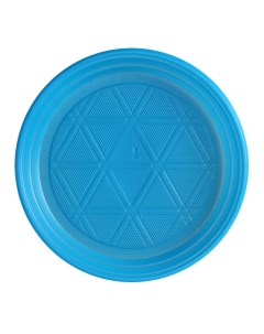 Тарелка одноразовая десертная d 16 5 см цвет синий 100 шт Nobrand