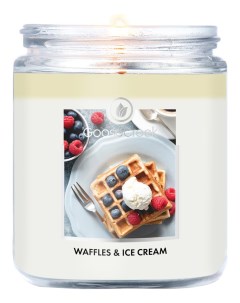 Ароматическая свеча Waffles Ice Cream Вафли и мороженое 411г Goose creek
