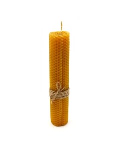 Свеча из вощины ароматическая с можжевельником 20 см х 3 5 см х 3 5 см от Zdravnica.shop