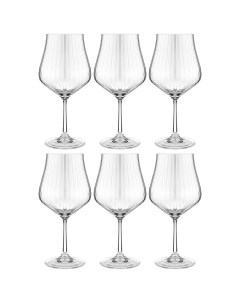 Набор бокалов для вина Crystal из 6 штук Tulipa Оptic 600 мл 674 877_ Bohemia