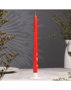 Свеча флекс 3 5х33 см 10 ч 88 г красная Омский свечной