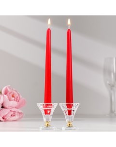 Набор свечей античных ароматических Клубника 2 3х 24 5 см 2 штуки Омский свечной