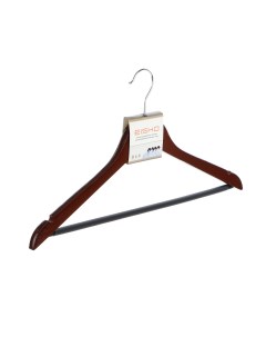 Вешалка плечики для одежды деревянная бежевая 44 5 см Eisho
