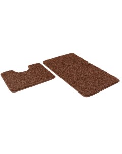 Коврики для ванной Frizz 60 x 100 см и 60 x 50 см коричневые Icarpet