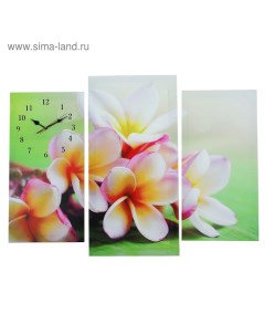 Часы настенные модульные Сиреневые цветы 60 x 80 см Сюжет