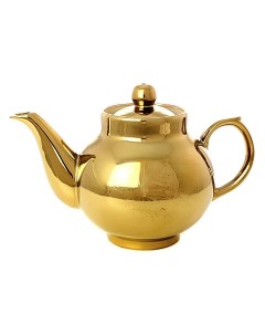 Чайник заварочный керамический под золото для самовара Тульские самовары