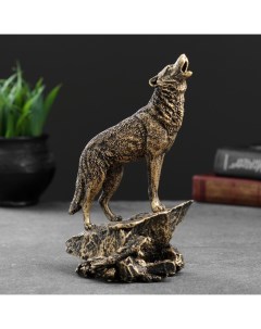 Фигура Волк бронза 10х11х20см Хорошие сувениры