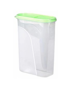 Емкость для сыпучих продуктов пластик прозрачная 2 4 л Альтернатива