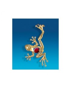 Фигурка Лягушка тропическая 10 5 см с красным кристаллом Crystal temptations
