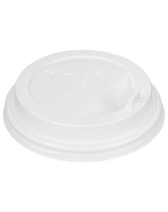 Крышка для стакана пластиковая белая с клапаном 9 cм х 100 шт Huhtamaki