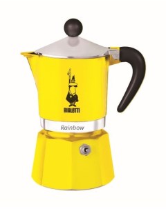 Гейзерная кофеварка Rainbow жёлтая на 6 чашек Bialetti