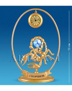 Фигурка с часами Знак Зодиака Скорпион Юнион AR 90 11 113 602931 Crystal temptations