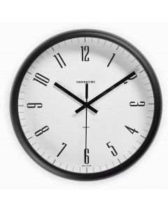 Часы Часы настенные серия Классика плавный ход 24 5 х 5 5 см черные Troyka