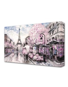 Картина на холсте Любовь в Париже 60 100 см Topposters