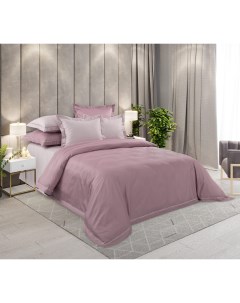 Комплект постельного белья Нежность евро макси сатин розовый Текс-дизайн