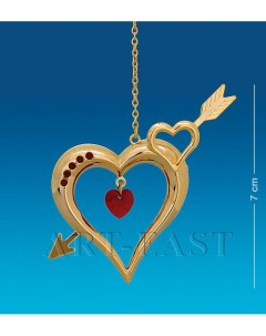 Фигурка Сердце со стрелой Юнион AR 1294 3 113 602302 Crystal temptations