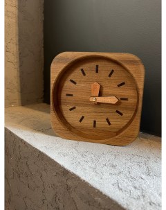 Настольные интерьерные деревянные часы Quadrat Time plato’s