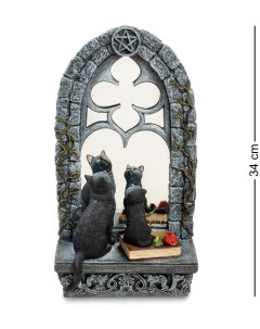 Статуэтка Кошка с котенком у зеркала Veronese