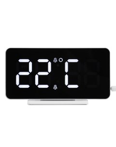 Часы электронные с будильником календарем термометром 15 1х1 3х7 5 см Nobrand