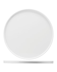 Сервировочное блюдо круглое 330х330х10мм фарфор белый Kunstwerk