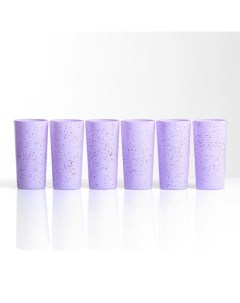 Набор стаканов фиолетовые Nobrand