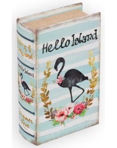 Шкатулка книга Hello Island цвет 046 17х11х5 см арт BBK 01 Gamma