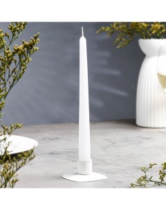 Свеча античная 2 3х 24 5 см 5 ч 55 г белая Омский свечной