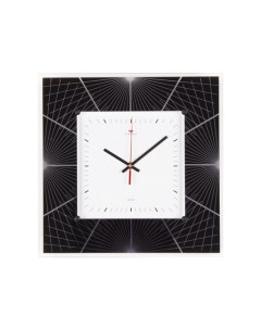 Часы настенные квадрат 35х35см корпус белый Геометрия 1 Рубин 3636 001 10 Nobrand