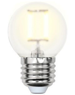 Лампа светодиодная UL 00000302 Е27 6W 3000K шар матовый LED G45 6W WW E27 FR PLS02WH Uniel