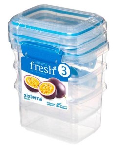 Набор контейнеров для СВЧ Pack Fresh 921543 Синий Прозрачный Sistema