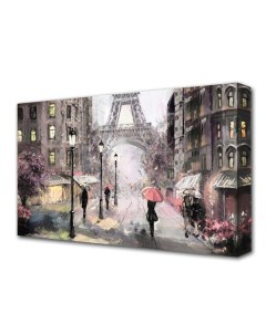 Картина на холсте Воспоминания Парижа 60 100 см Topposters