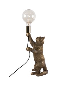 Настольная лампа кот Эдисон бронза Bogacho