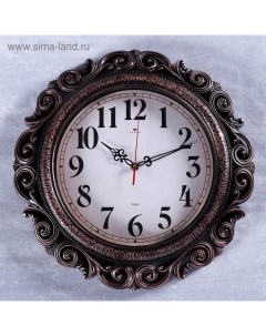 Часы настенные Ажур черная бронза 40 5 см Рубин