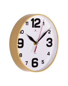 Часы круглые d 19 5 см корпус бежевый Классика Рубин