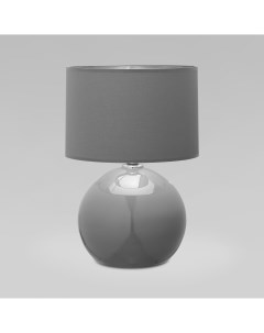 Настольная лампа с тканевым абажуром 5089 Palla серая E27 Tk lighting
