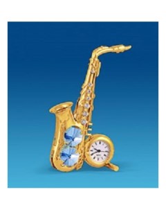 Фигурка декоративная Саксофон 9 см с часами Crystal temptations